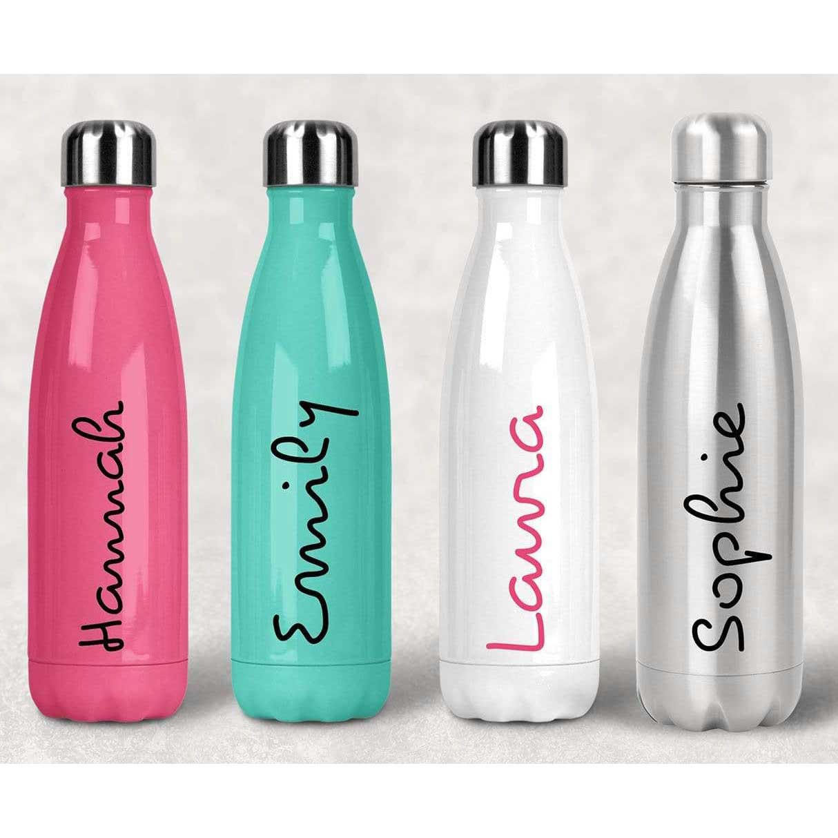 Stainless Steel Personalised Water Bottle